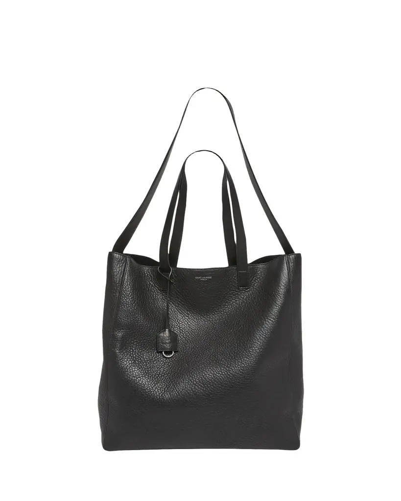 Saint Laurent Men's Large Leather Shopper Bag