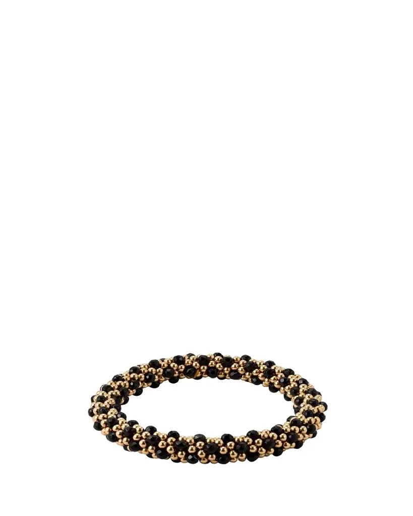 Meredith Frederick 14k Gold and Black Onyx Bead Bracelet