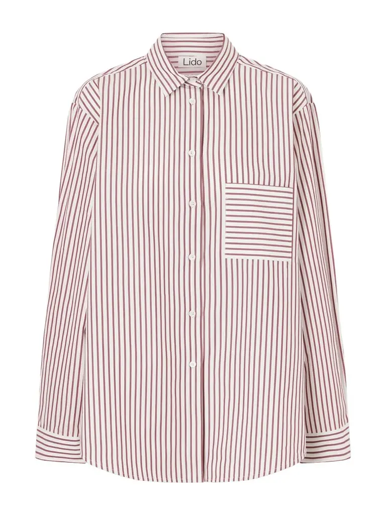 Lido Striped Cotton-poplin Shirt