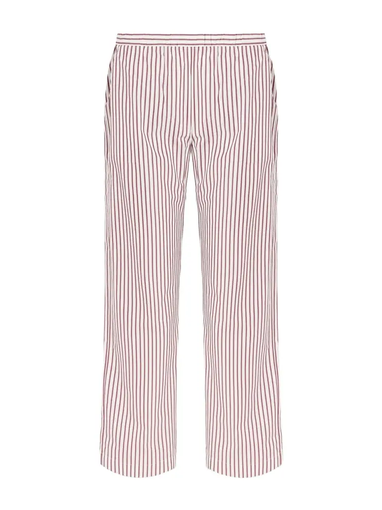 Lido Striped Cotton-poplin Straight-leg Pants
