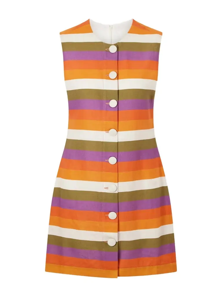 DESTREE Camille Striped Mini Dress