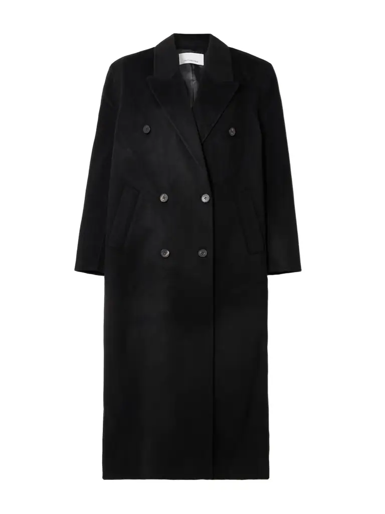 The Frankie Shop Gaia Oversized Double-breasted Wool-blend Coat