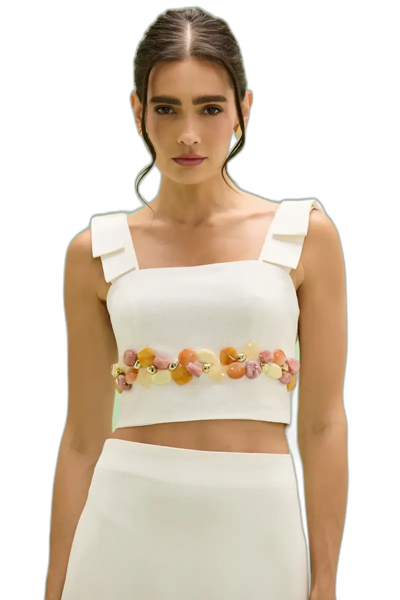 PatBo GABRIELA LINEN TOP