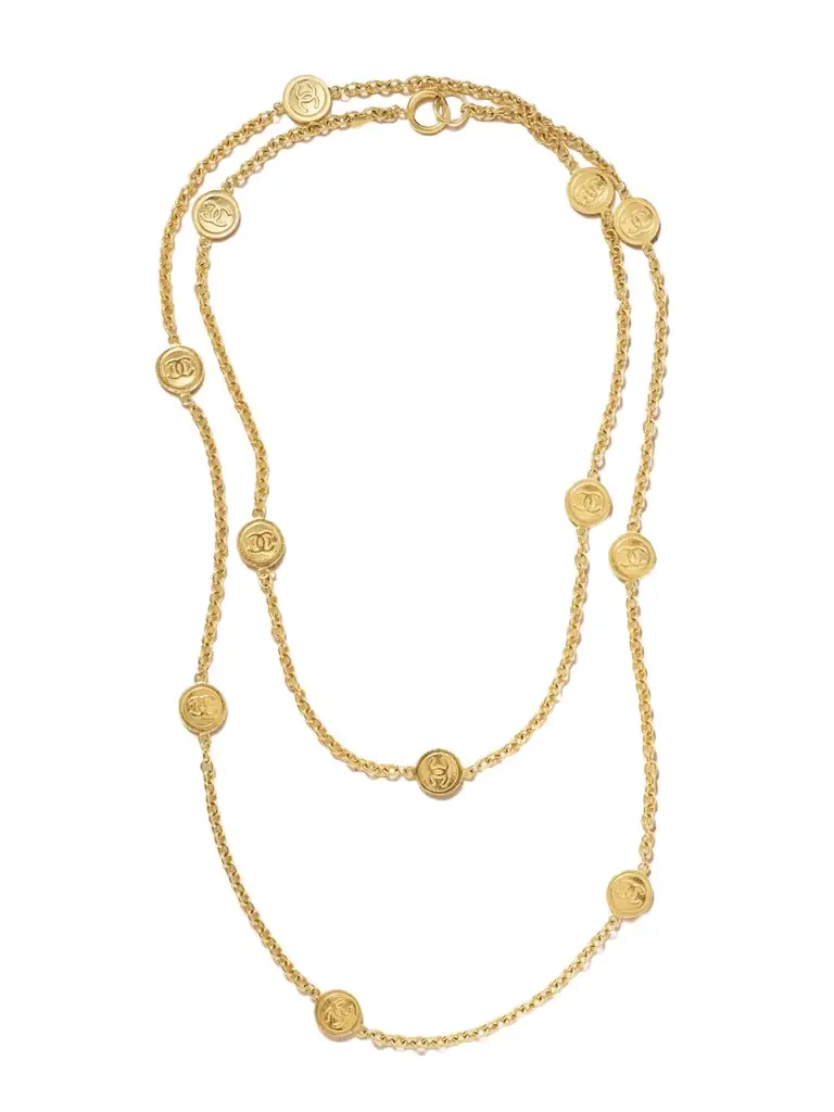 Susan Caplan Vintage Chanel Gold-plated Necklace