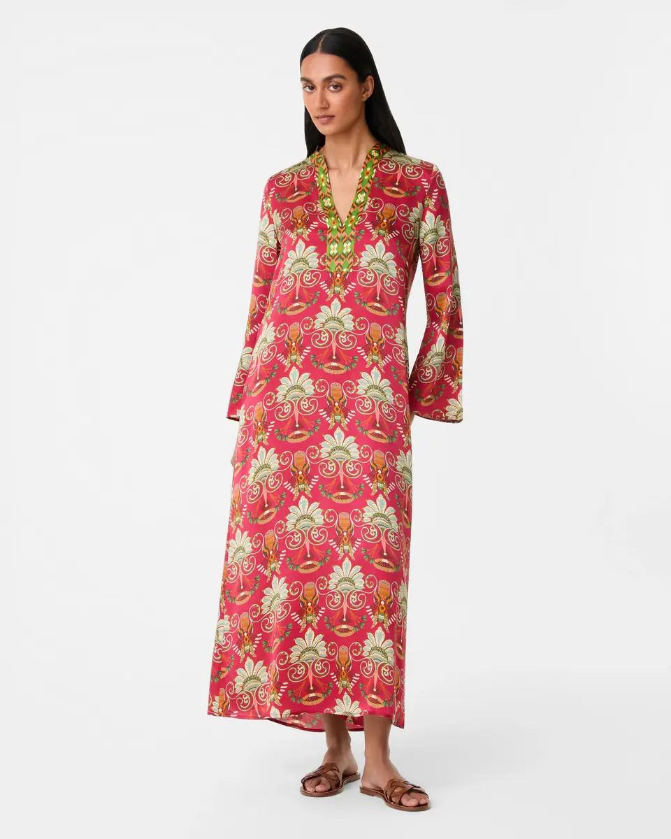 Emporio Sirenuse Jenna Caftan in River Valley Print