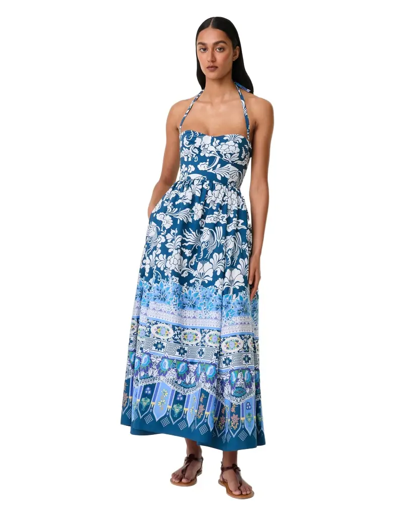 Emporio Sirenuse Johanna Dress in Eastern Dream Print