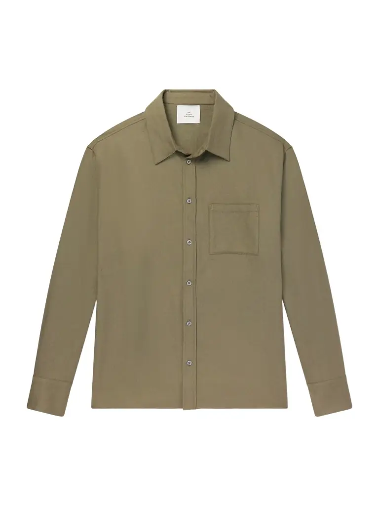 The Elder Statesman Cashmina Wool and Cashmere-Blend Shirt - Men