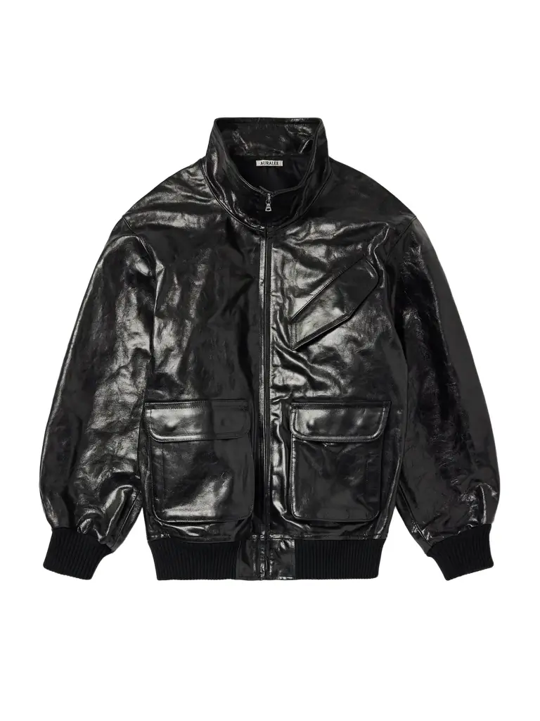 Auralee Leather Blouson Jacket - Men