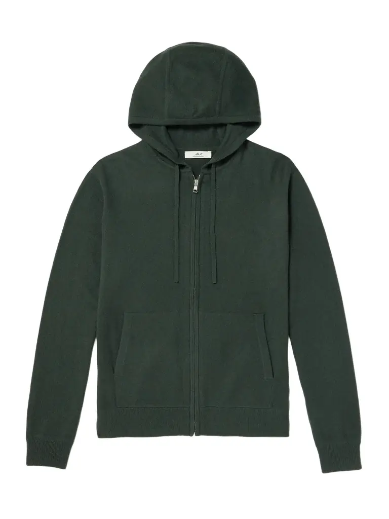 MR P. Wool and Cashmere-Blend Zip-Up Hoodie - Men