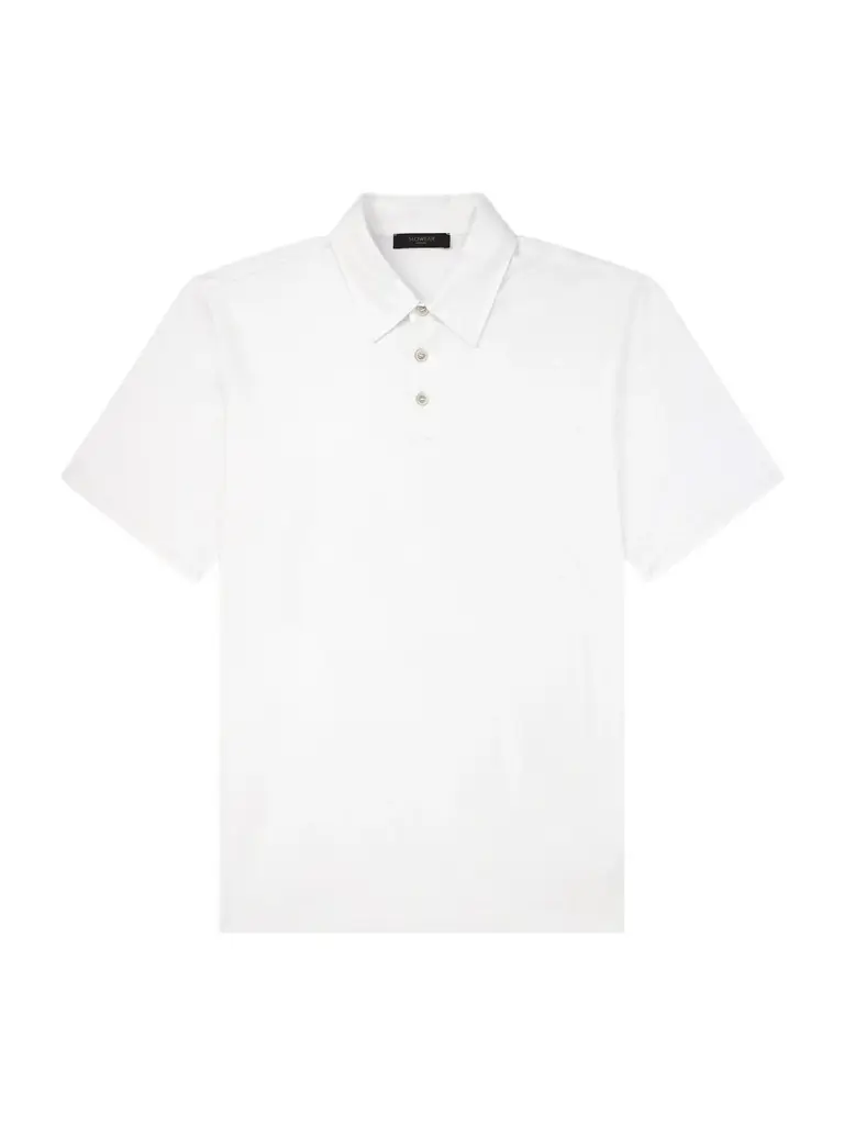 Slowear Cotton and Silk-Blend Jersey Polo Shirt - Men