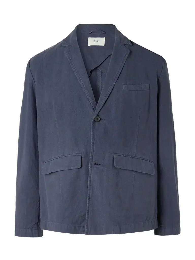 Folk Lunar Linen and Cotton-Blend Blazer - Men