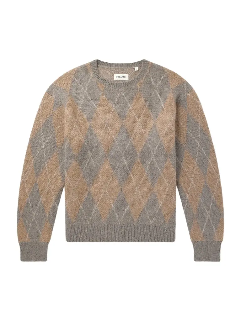 Frame Argyle Knitted Sweater - Men
