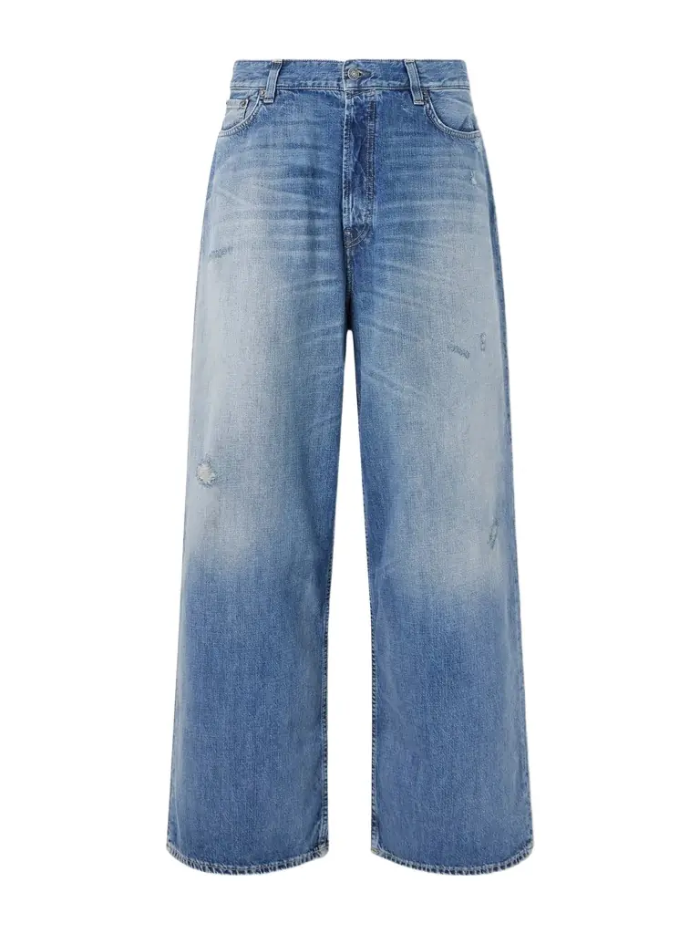Acne Studios 2023 Wide-Leg Distressed Jeans - Men