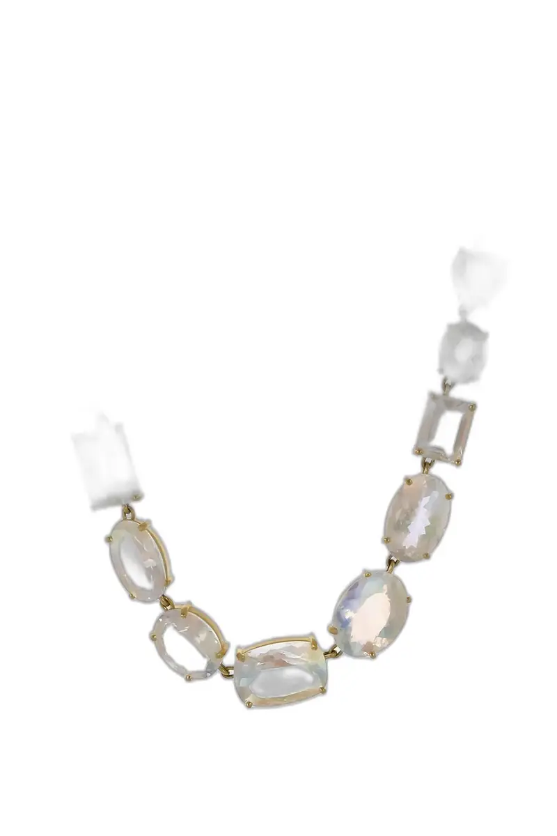 IRENE NEUWIRTH JEWELRY Rainbow Moonstone Gemmy Gem Necklace