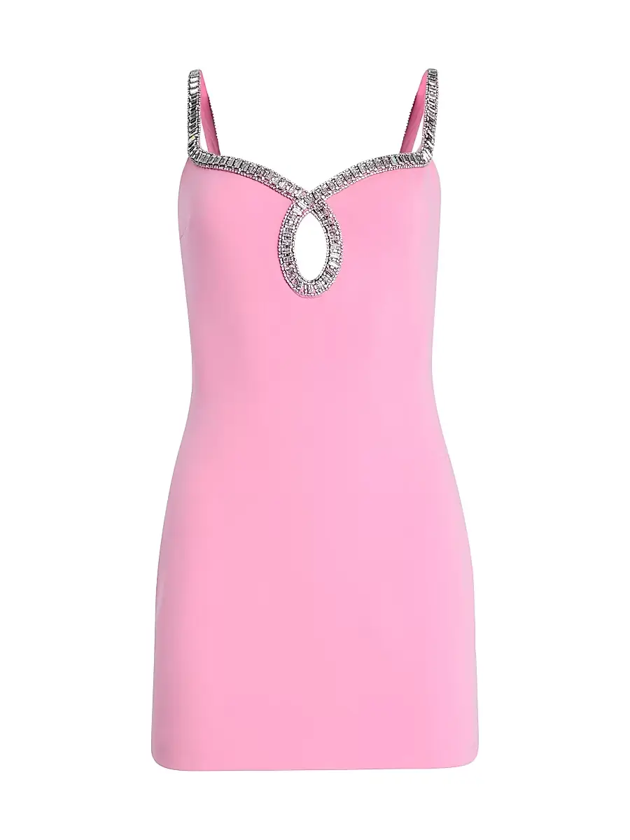 Retrofête Women's Talitha Embellished Minidress - Flamingo