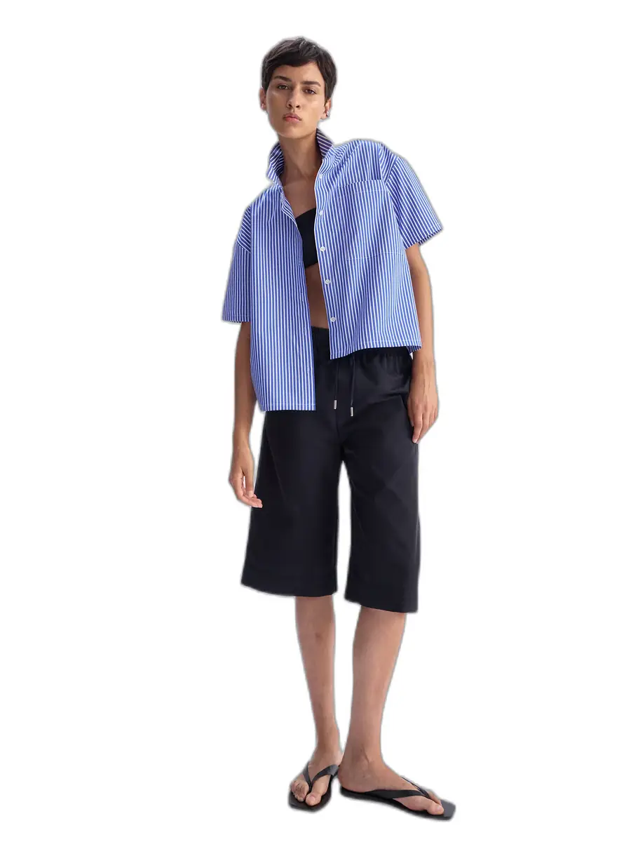 ARLO MOTT Clark Striped Split Back Top