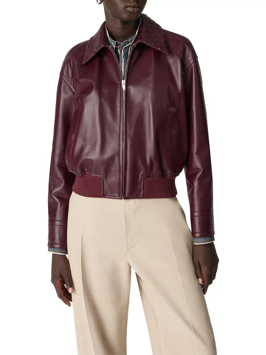 Bottega Veneta Leather Blouson