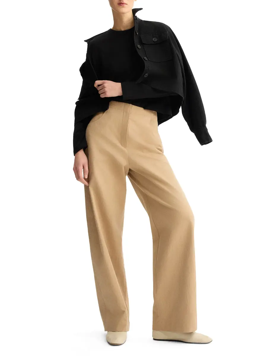 ARLO MOTT Leroy Flat Front Barrel Pants