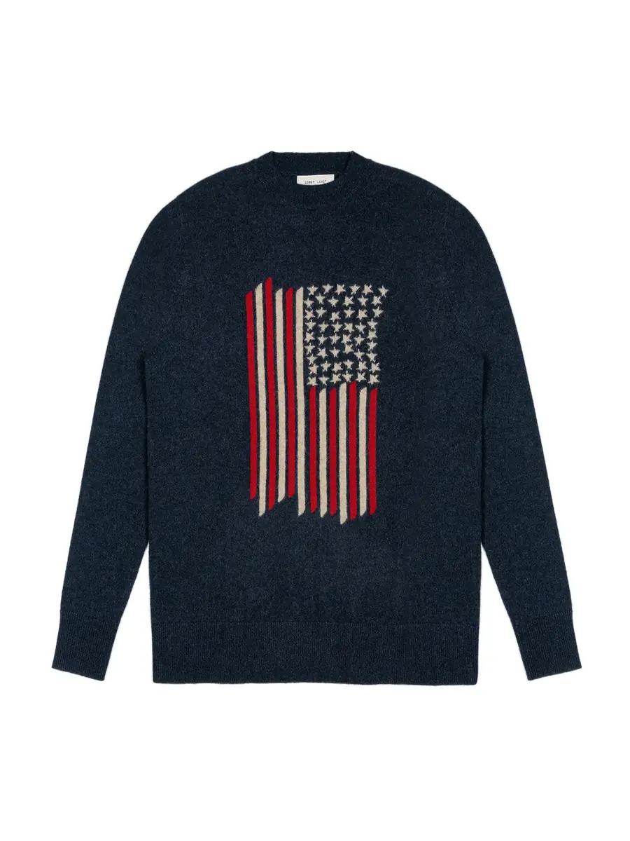 Leret Leret No. 48 American Flag Cashmere Sweater