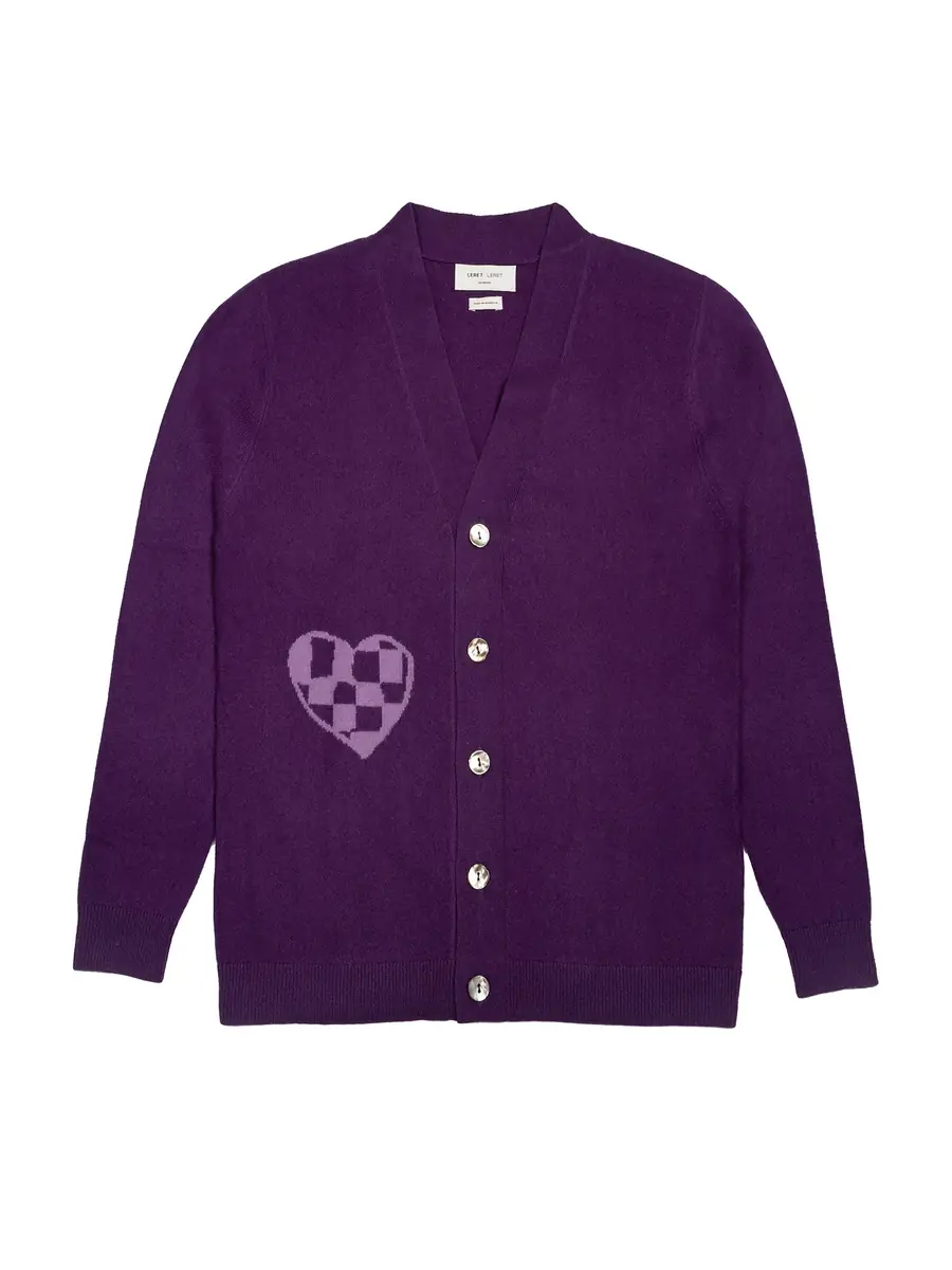 Leret Leret No. 57 Heart Cashmere Cardigan