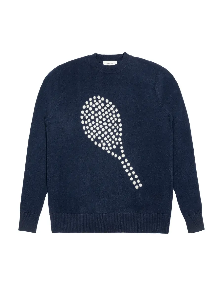 Leret Leret No. 72 Tennis Racquet Cashmere Sweater