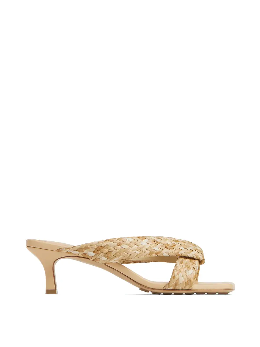 Bottega Veneta Raffia Heeled Sandals