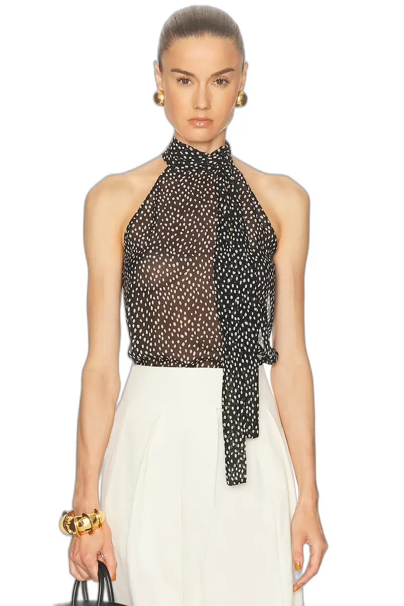 NILI LOTAN Alla Halter Top