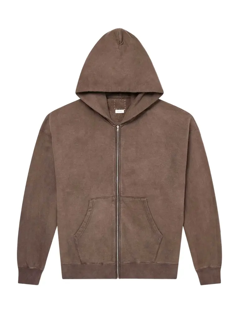 Visvim Jumbo Cotton-Jersey Zip-Up Hoodie - Men