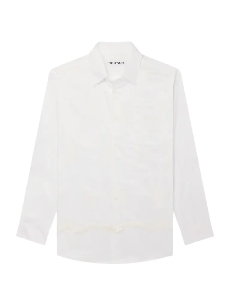 Our Legacy Vast Layered Embroidered Cotton-Poplin Shirt - Men