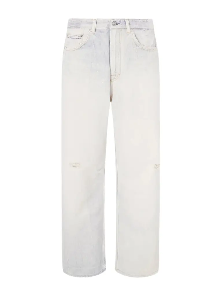 Our Legacy Third Cut Straight-Leg Distressed Printed Jeans - Men