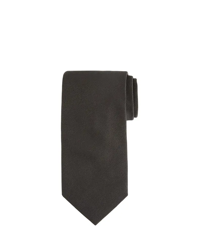 Brioni Solid Textured Silk Tie