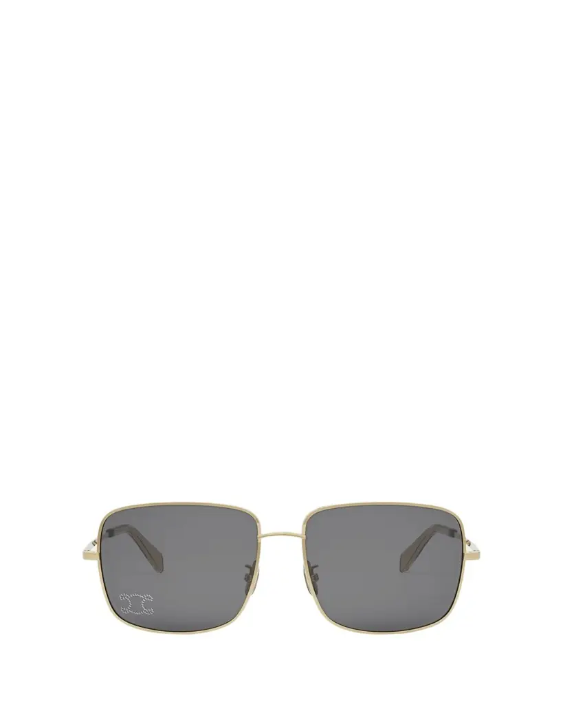 Celine Embellished Triomphe Metal Square Sunglasses