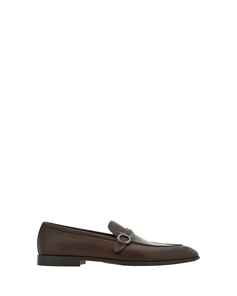 Ferragamo Men's Terence Leather Gancini Loafers