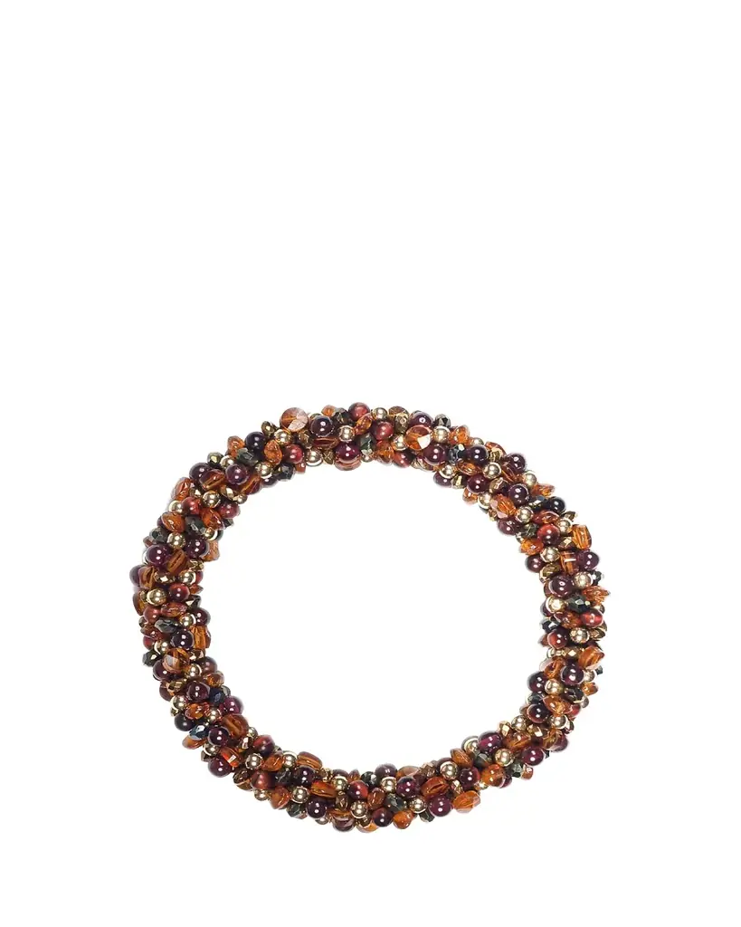 Meredith Frederick 14K Yellow Gold Freshwater Pearl and Hessonite Isabel Bracelet