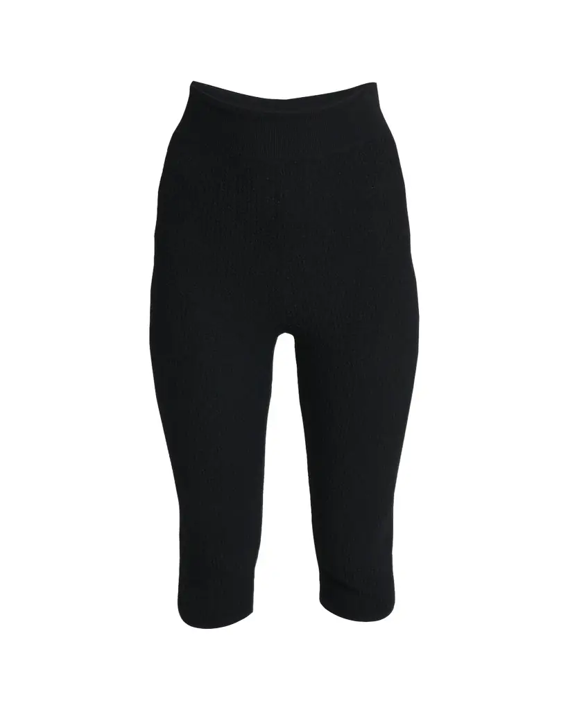 Chloe Honeycomb Stretch Knit Skinny-Leg Capri Pants