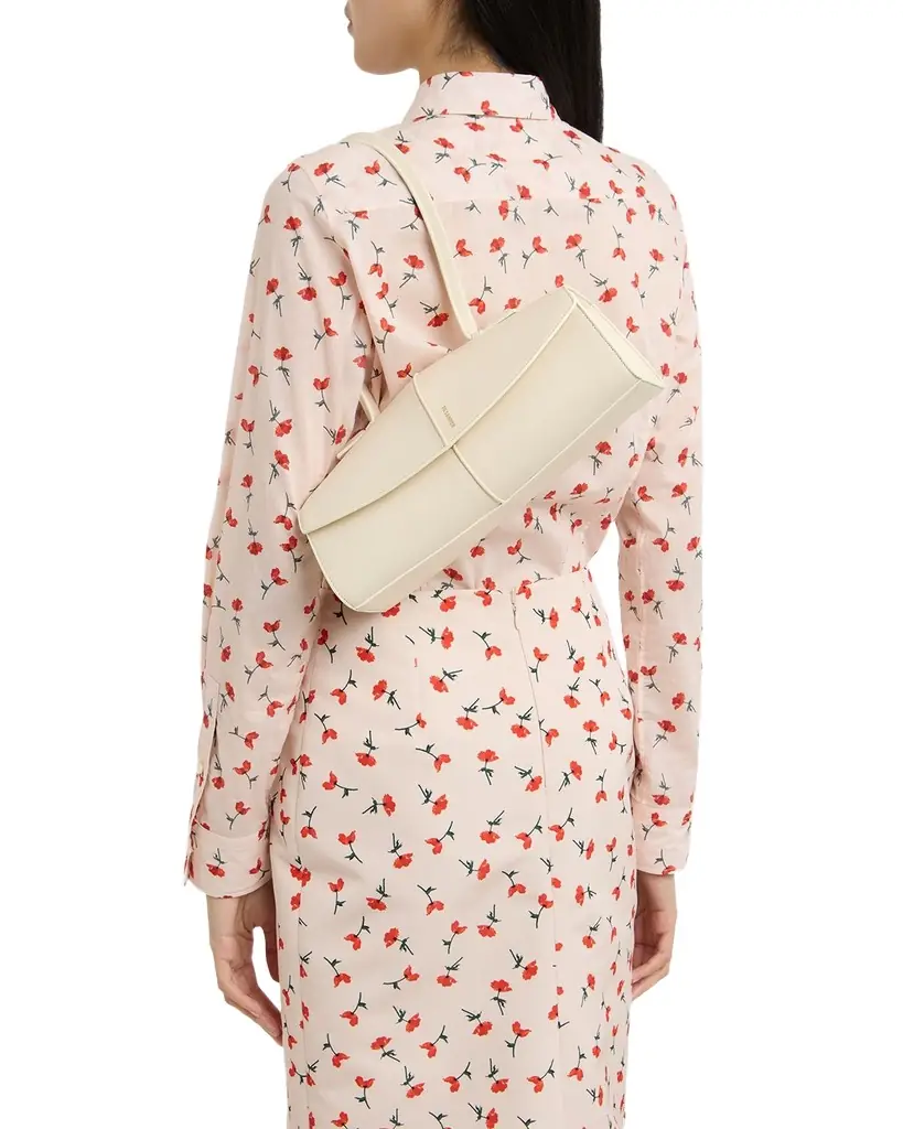 Jil Sander Linea Angular Leather Shoulder Bag