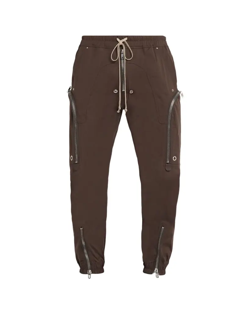 Rick Owens Men's Bauhaus Heavy Cotton Poplin Cargo Trousers