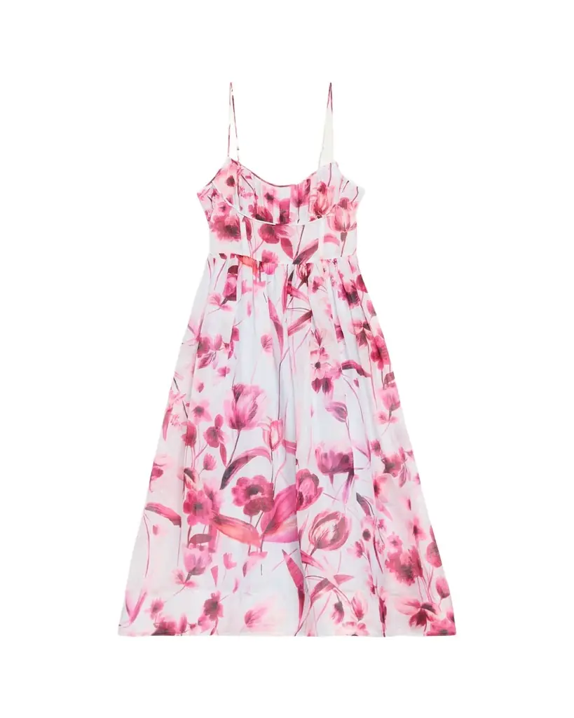 Cara Cara Alba Floral Fit-&-Flare Midi Dress