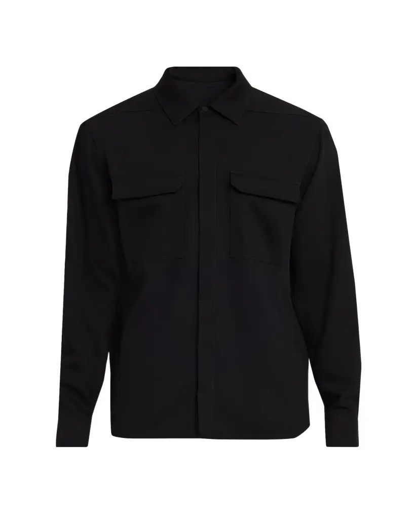 Rick Owens Men's Cotton Jersey Button-Front Shirt