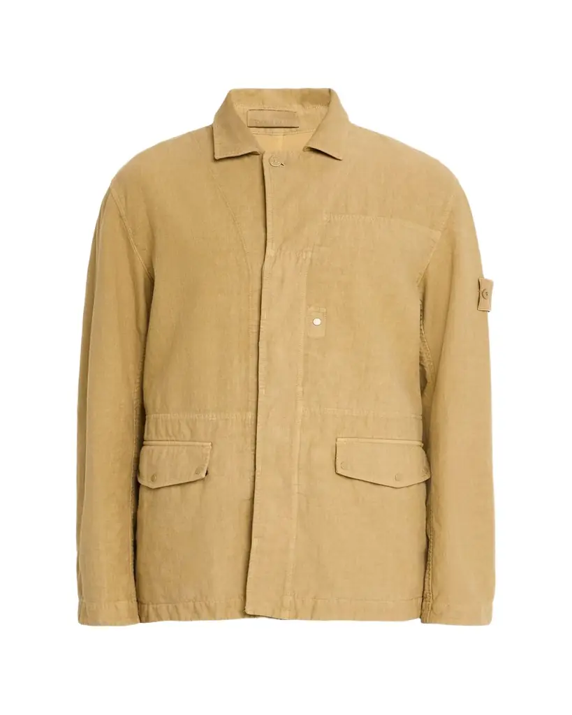 Stone Island Men's Ghost Linen-Blend Shirt Jacket
