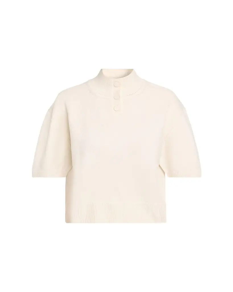 Brandon Maxwell The Kinley Cashmere Cropped Sweater