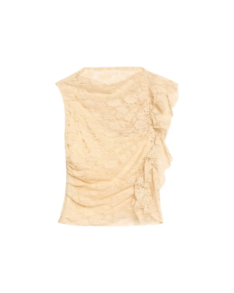 A.L.C. Astrid Lace Ruffle Top - Women's Clothing