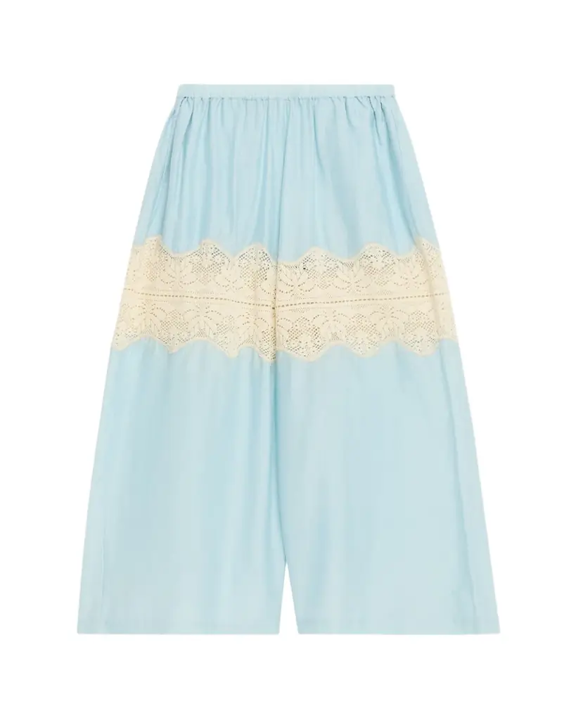 Alix of Bohemia Margie Wide-Leg Lace Panel Pants
