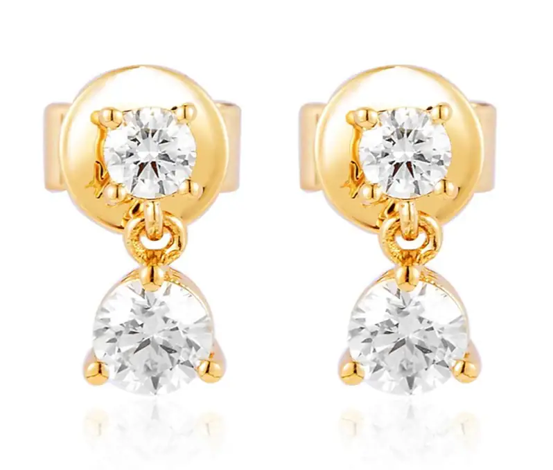 Wish Fine Jewelry 0.52ct Diamond 14K Gold Stud Earrings