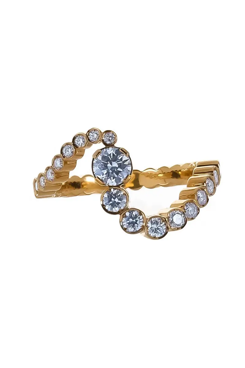 Sophie Bille Brahe Diamond Ocean Ensemble Ring