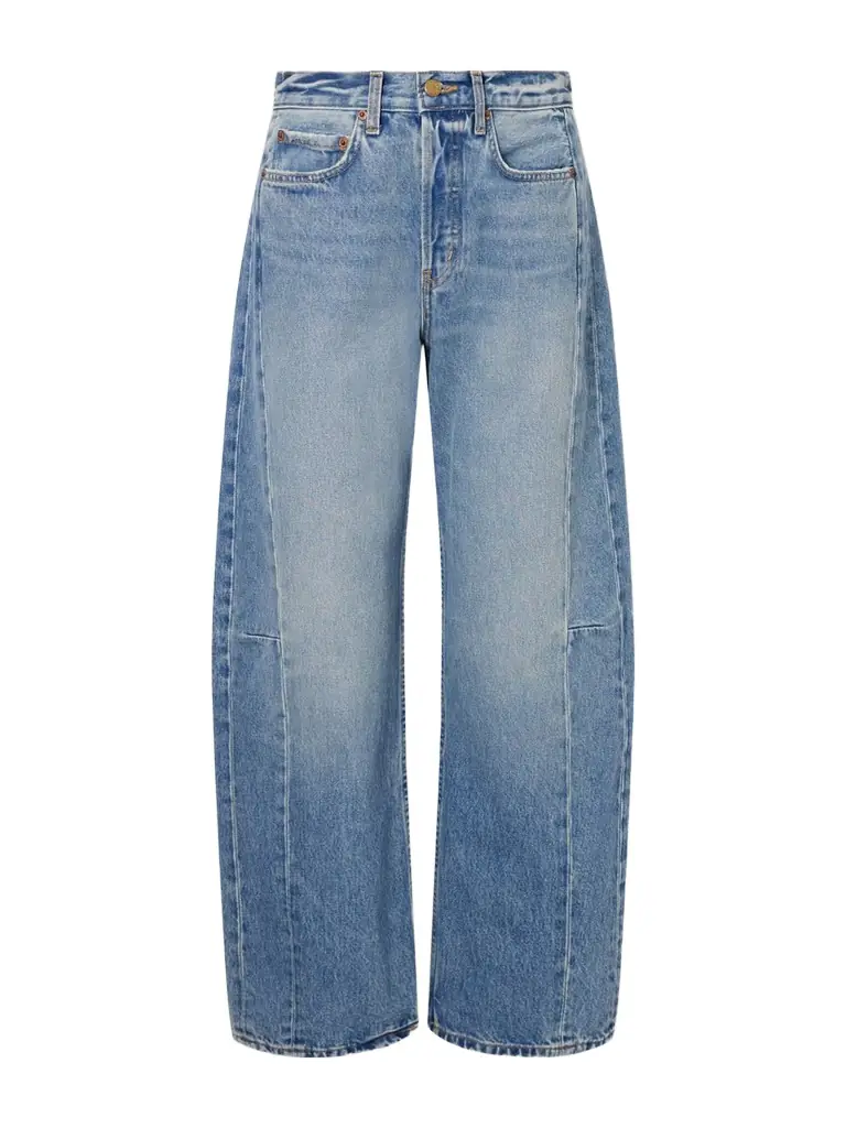 B SIDES Slim Lasso High-rise Wide-leg Jeans
