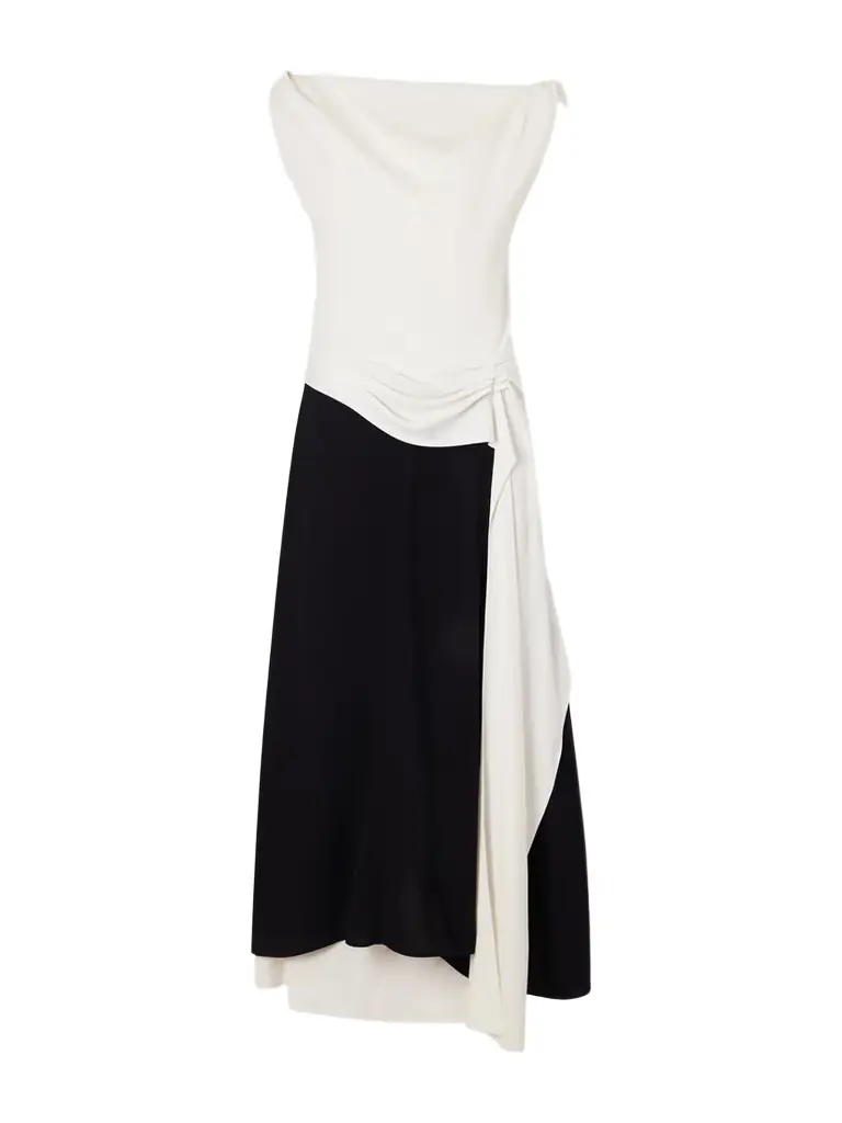 Proenza Schouler Daliah Satin-trimmed Crepe Maxi Dress