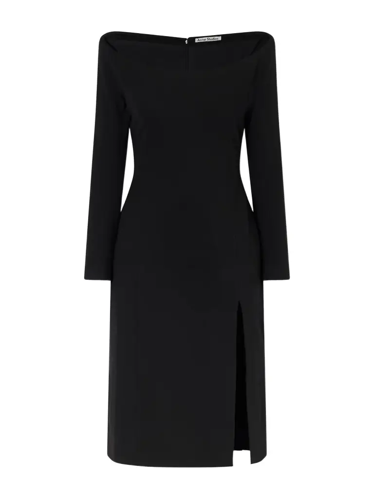 Acne Studios Dorana Off-shoulder Jersey Midi Dress