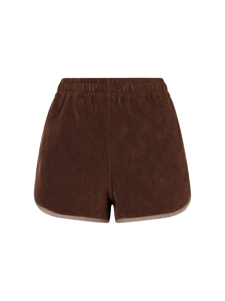 Versace Jacquard-knit Cotton-terry Shorts