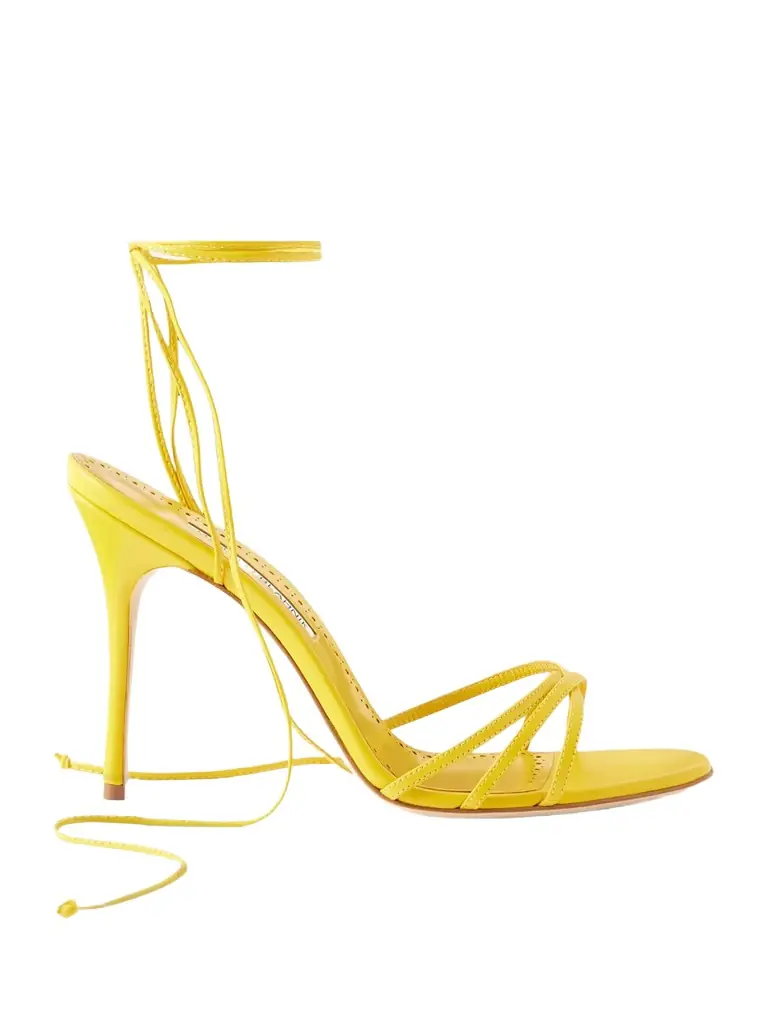 Manolo Blahnik Leva 105 Leather Sandals